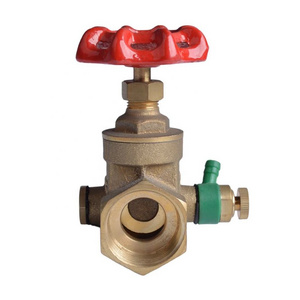 Brass Gate Valve With Drain 1/2"-2"