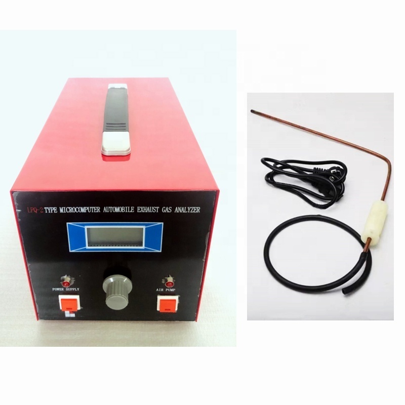 LPQ2 Automobile Exhaust Gas Analyzer Auto Gas Emission Oxygen Content Tester for Gasoline Vehicle