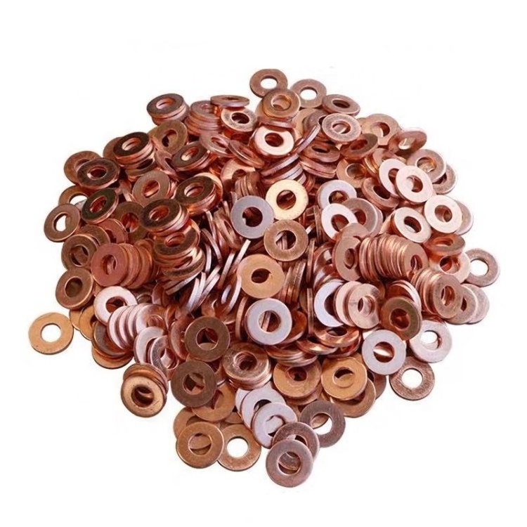 100PCS 7x15mm 7x13mm 9x18mm Diesel Common Rail Injector Nozzle Copper Seal Washer Fuel Pump Gasket Pad for Bosch Denso CAT