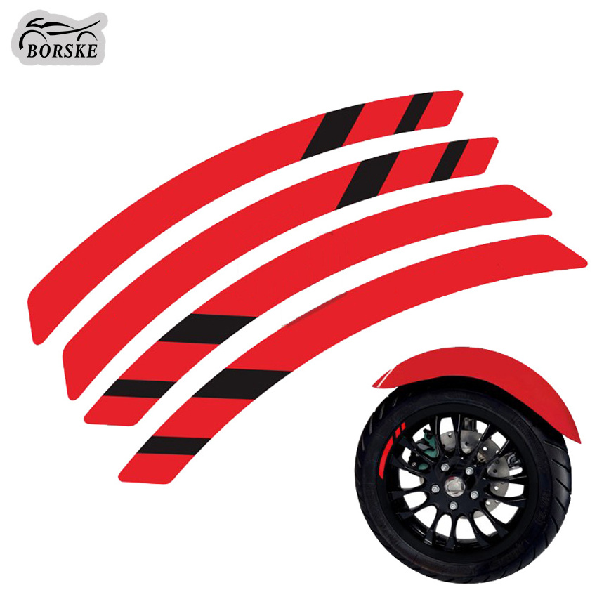 Scooter Modify Sticker Scooter Body Reflective Stickers Rim Tire bell Modified Decals For ...