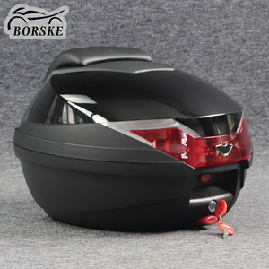 New Borske Scooter Parts Motorcycle accessories Storage Top Box Cases Trunk Motorbike Delivery Carrier Rear Boxes