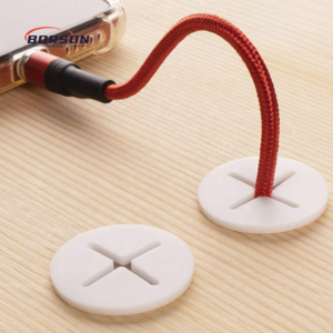 Factory Desk Round Computer Hole Silicone Grommet 3/4 inch Silicone Desk Grommets Cable Cord 1 inch Flexible Cable Wire Hole Cov