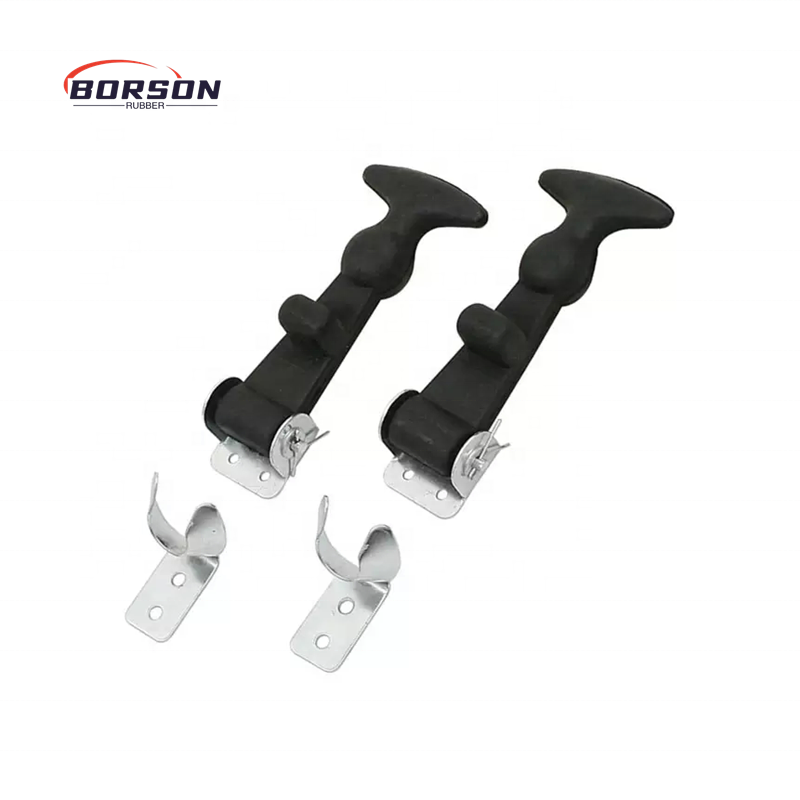 custom Rubber Handle of Paver Factory Mechanical Rubber Parts Steel T-Handle Draw Latches