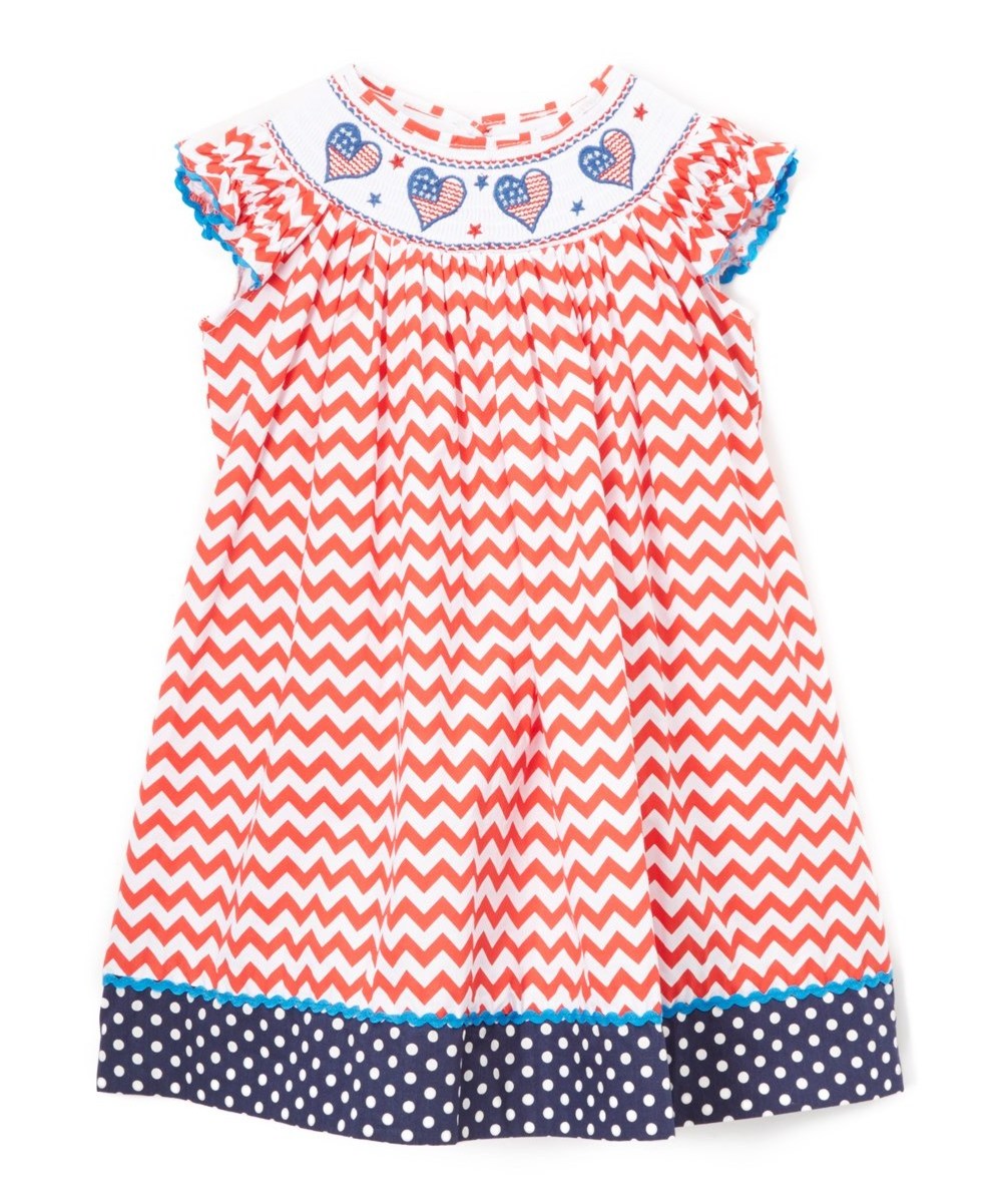 Blue Striped Smock Bishop Dress Pumpkin Embroidery Wholesale Children's Boutique Clothing