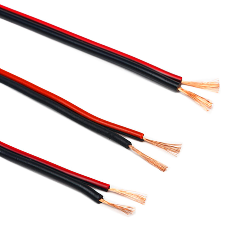 AWM UL2468 PVC Insulation Copper Speaker Wire 2 Core Multi Core Flexible Flat Twin Cable