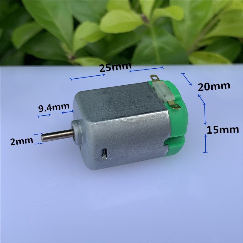 Boruiwei 3V 6V DC Motors for Toys Miniature Powerful Electronics Toy Motor Electronics Toothbrush Small Fan R130 Motor