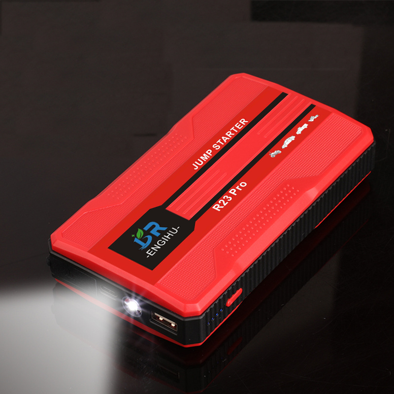 BR Mini Car Jump Starter Power Bank 400A 12V Car Starter Device Power Bank Battery Charger Emergency LED Flashlight