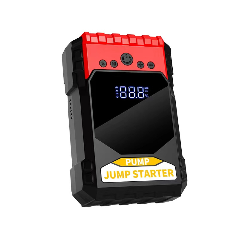 BR 2023 New Design Car jump Portable 12V Car 10000 MAh Power Bank Car Jump Start With Tire Inflator Jump Starter Air Compressor