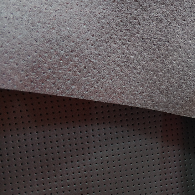 Perforated Synthetic leather punching half hole microfiber leather for car steering wheel cover