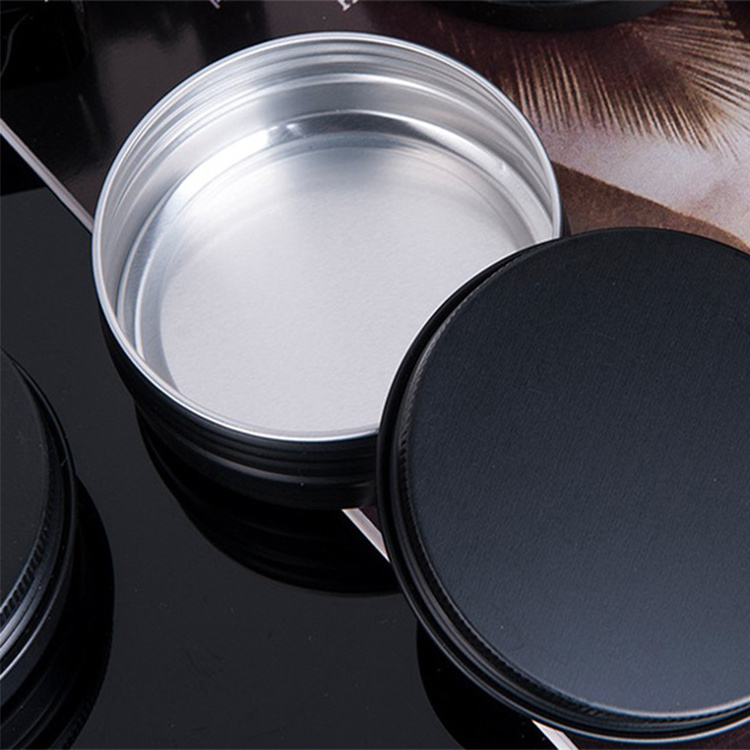 5ml 10ml/15ml/20ml 30ml/50ml/60ml/80ml/100ml Matte Black Cosmetic/candle/candy Metal Aluminium Tin Box/container/jar