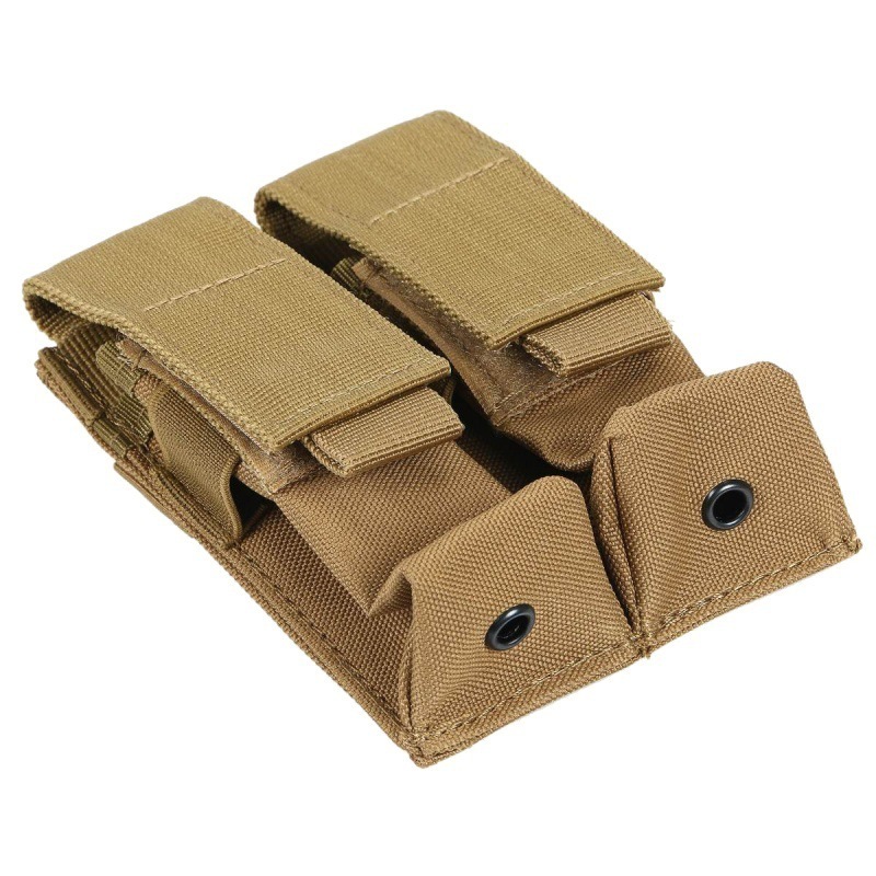 Molle Double Flashlight Holster 9MM Mag Pouches 600D Nylon Tactical Tool Organizer Holder for Duty Belt Vest