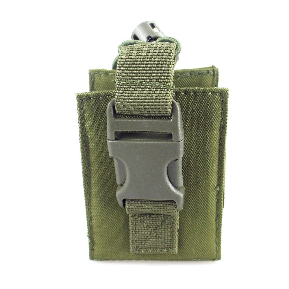 OEM Tactical Radio Holster Molle Radio Pouch Gear Walkie Talkie Holder Bag for Vest Duty Belt Backpack 600D Nylon