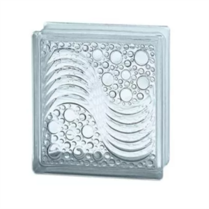 190*190*80mm Clear Frosted Glass  Bricks With Hole  For Decoration Blocks For Wall Glass Blocks Decorative Brick