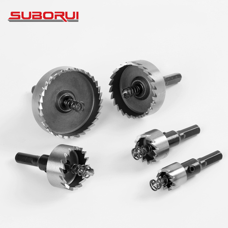 SUBORUI 16-30MM HSS Hole Saw Cutting Kit Drill Bits Opener Cutter Hole Saw Set For Stainless Steel Metal Iron