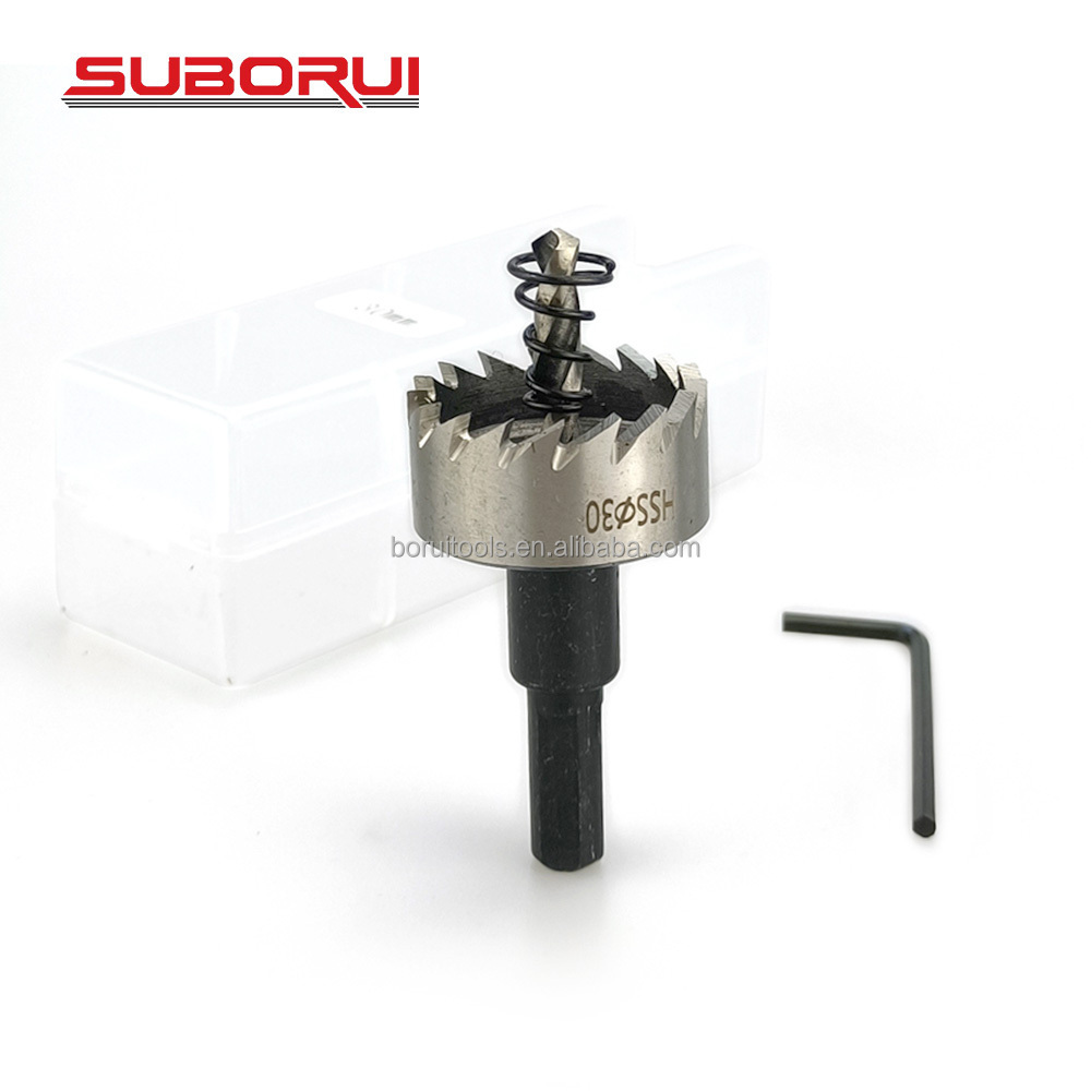 SUBORUI 16-30MM HSS Hole Saw Cutting Kit Drill Bits Opener Cutter Hole Saw Set For Stainless Steel Metal Iron