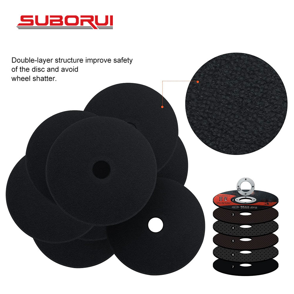 SUBORUI 4.5inch 115mm Abrasive Tools Cut Off Wheels Metal Cutting Discs Suitable For Stainless Steel And Metal