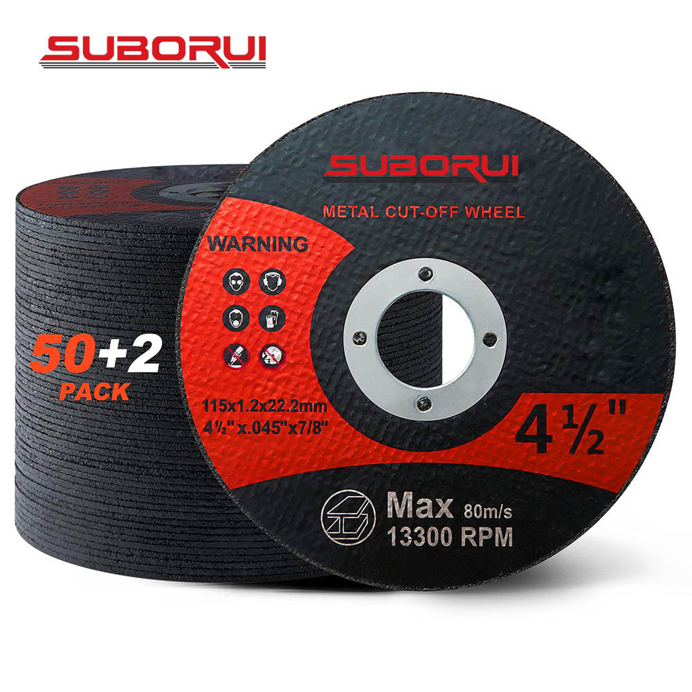 SUBORUI 4.5inch 115mm Abrasive Tools Cut Off Wheels Metal Cutting Discs Suitable For Stainless Steel And Metal