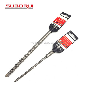 SUBORUI 6*110mm SDS Plus  4 Flute Carbide Tip Electric Hammer Block Masonry Concrete Drill Bit For Concrete Masonry Rock