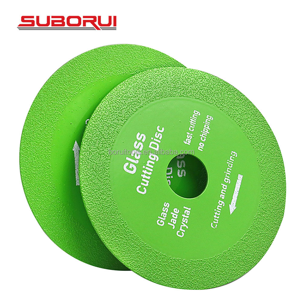 SUBORUI 4inch 100mm 115mm Green Jade Glass Cutter Thin Diamond Marble Saw Blade Ceramic Tile Glass Cutting Disk Disc for glass