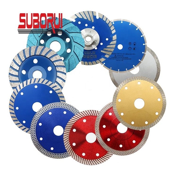 SUBORUI Hot Press Turbo Diamond Saw Blades with Flange