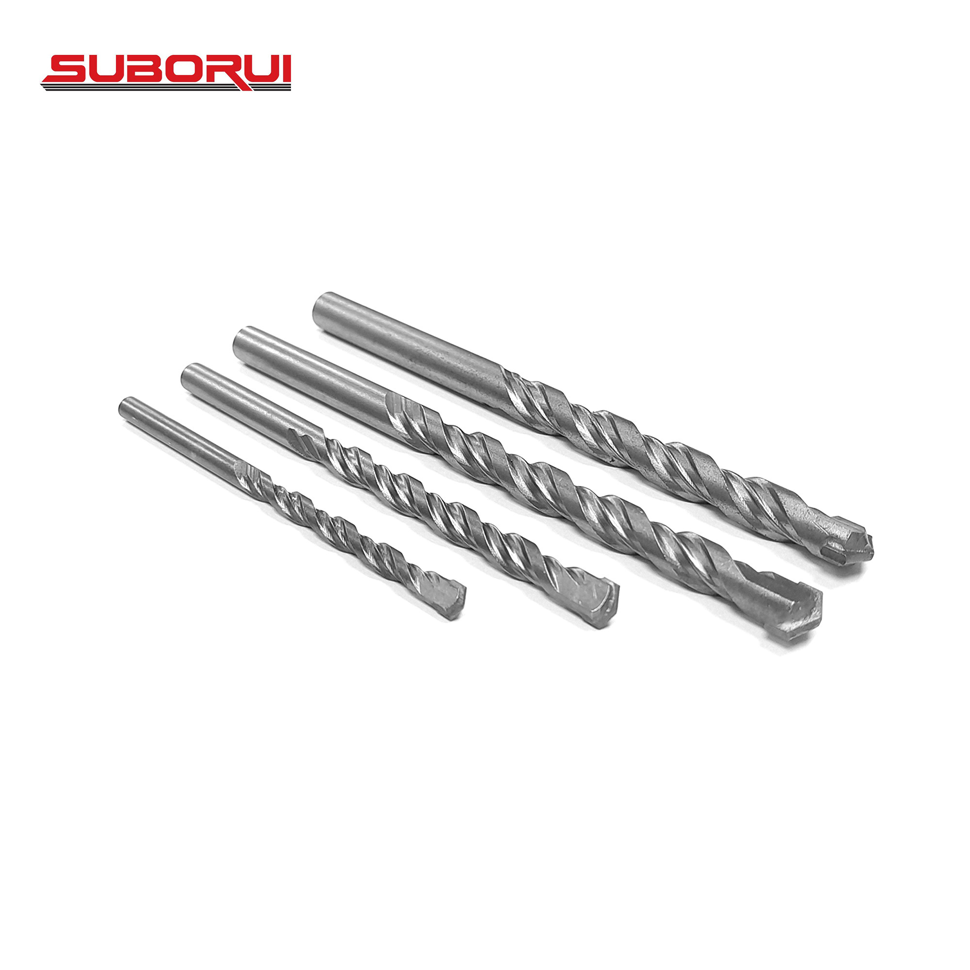 SUBORUI 6mm 8mm 10mm 12mm 14mm Cross Carbide Tip Type Steel Alloy SDS Plus Hammer Concrete Drill Bits for Masonry Concrete Rock