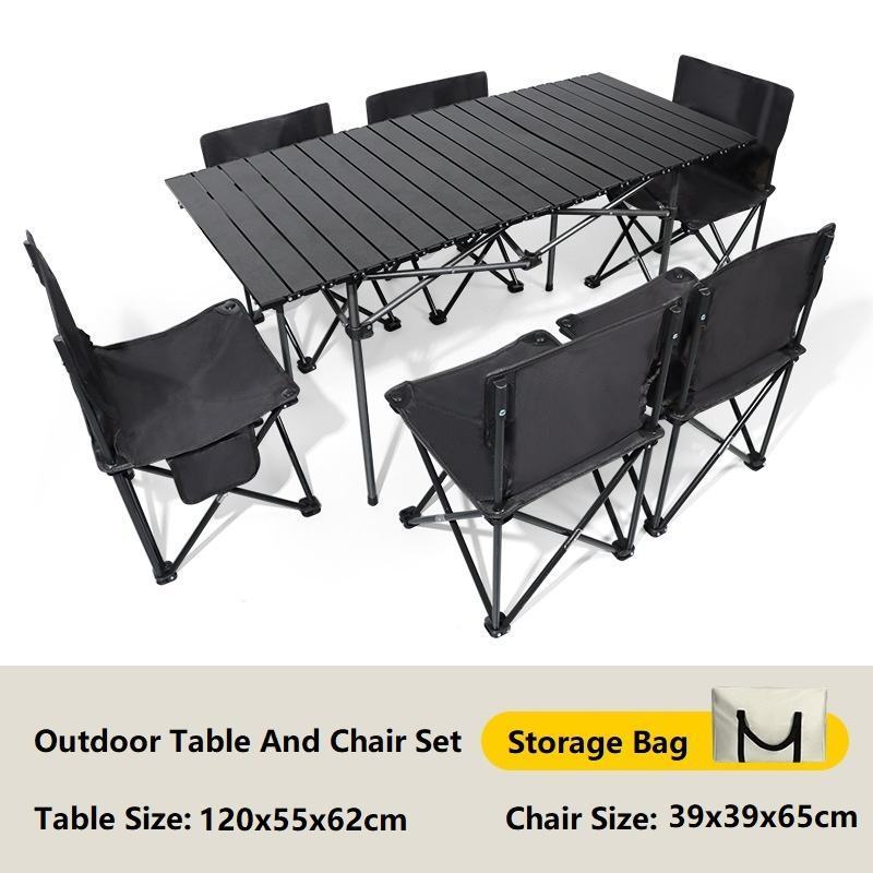 Garden Table Foldable Camping Table Bbq Picnic Outdoor Folding Table And Chairs Set