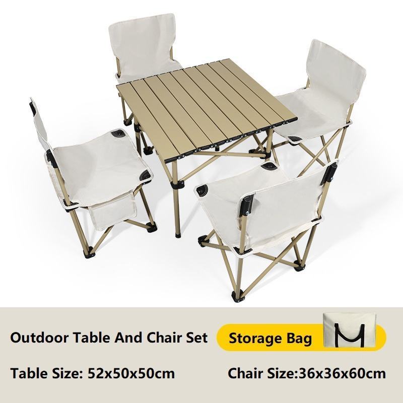 Garden Table Foldable Camping Table Bbq Picnic Outdoor Folding Table And Chairs Set