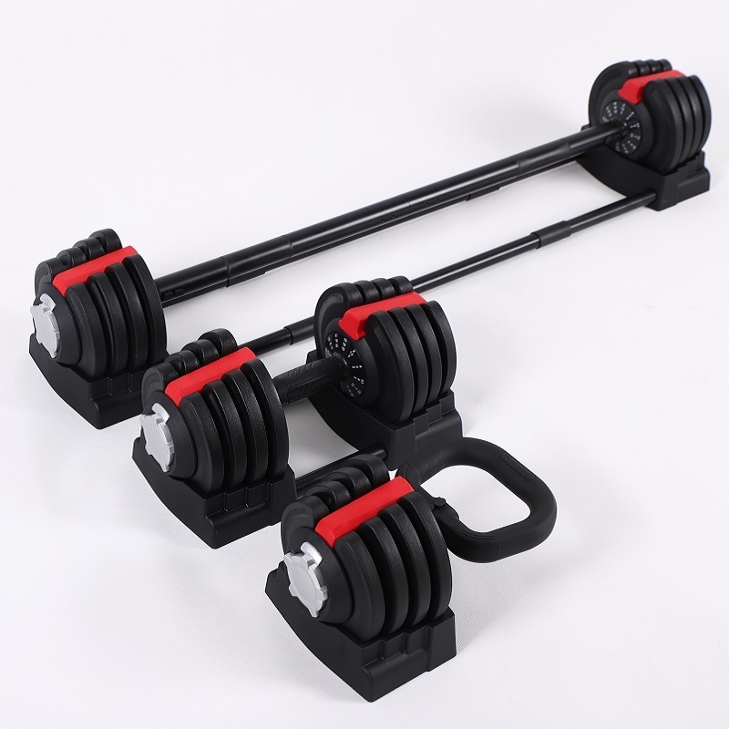 Custom Bodybuilding 2022 New Home Fitness Steel 18 kg 40 lb Weights Dumbbell Adjustable Kettlebell Barbell Dumbbells Set 3 in 1