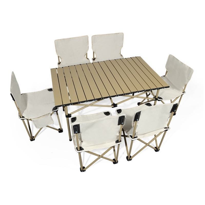 Garden Table Foldable Camping Table Bbq Picnic Outdoor Folding Table And Chairs Set