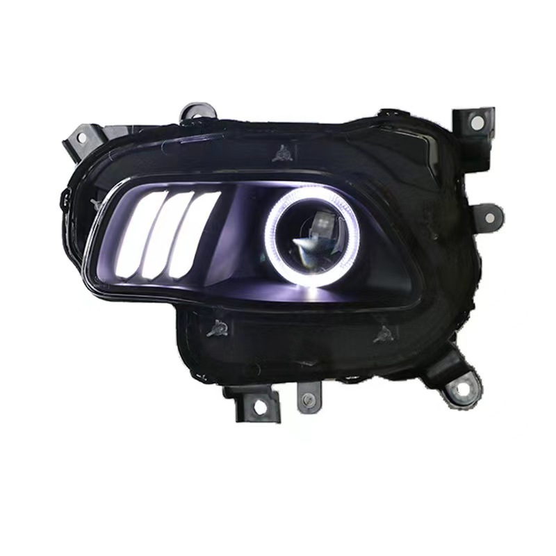 Suitable for jeep14-18 free light modified light guide angel eyes Mustang LED daytime running light headlight assembly