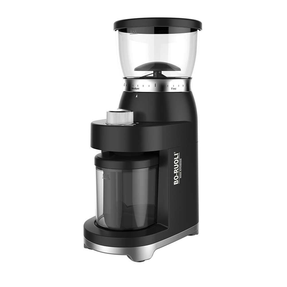 BRL-3063 removable 100g bean hopper stainless steel 200w flat burr coffee grinder espresso coffee machine with grinder