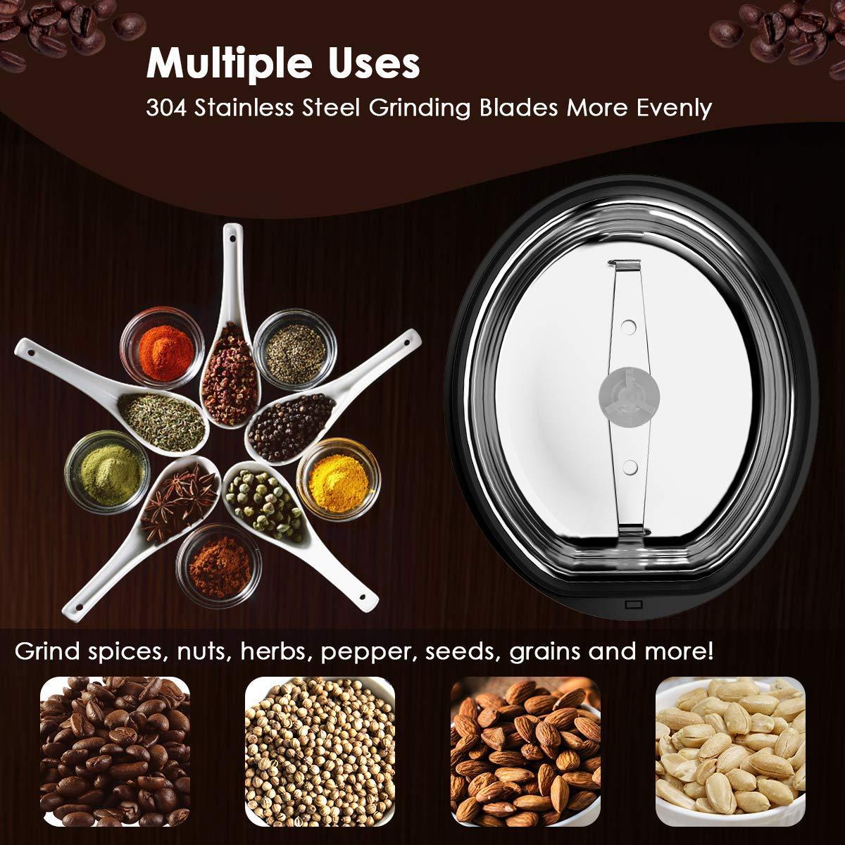 BRL-3052 Professional Automatic Customized Mini Stainless Steel Commercial Kitchen Coffee Grinder Electric