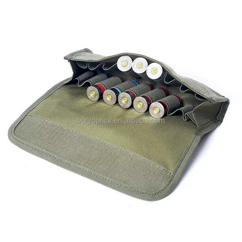 12 18 Round Tactical Shell Holder Ammo Bag Hunting Shooting Molle Waist Bag 12/20 Gauge Cartridges Pouch