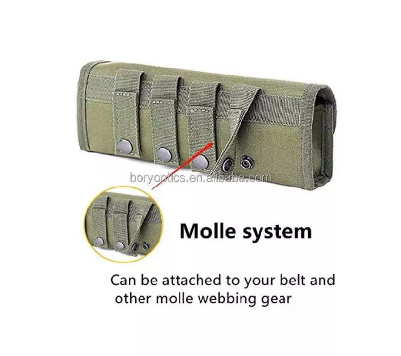 12 18 Round Tactical Shell Holder Ammo Bag Hunting Shooting Molle Waist Bag 12/20 Gauge Cartridges Pouch