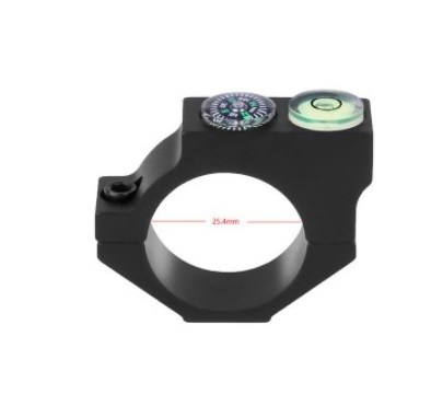 Tactical 25.4mm Bubble Level Mounts Ring Flashlight Scope Mounts Level Ring with Compass