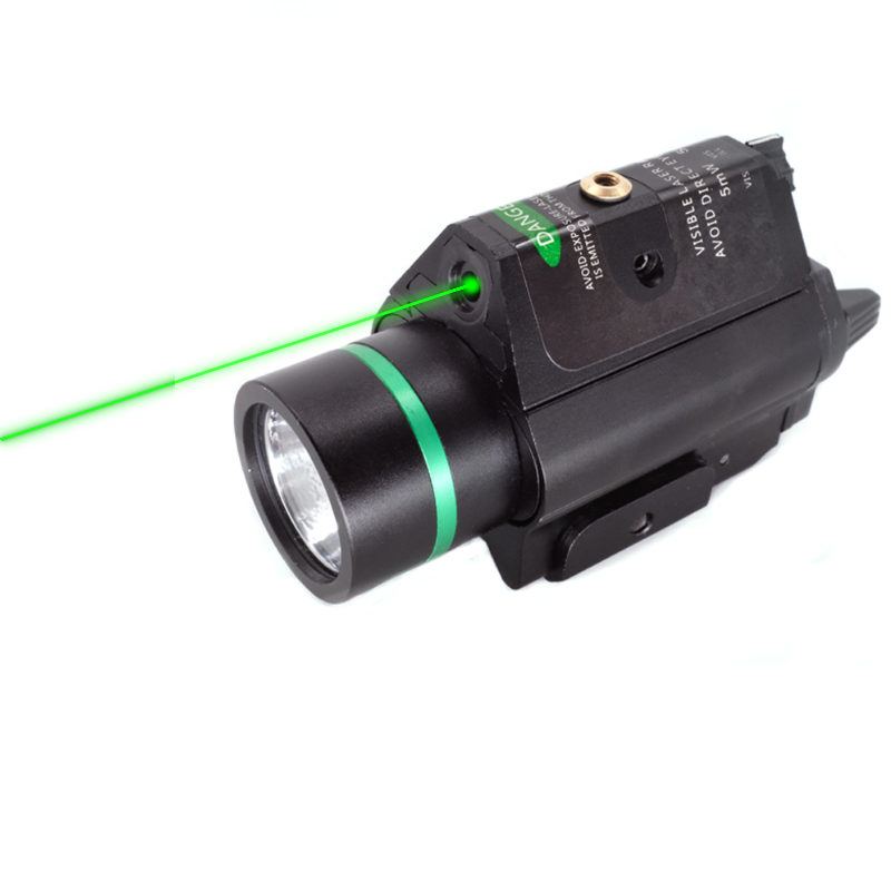 Green Laser Sight LED Flashlight Combo