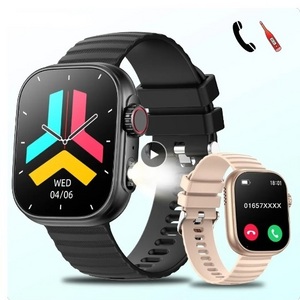 ZW39 Smart Watch Men Women LED Flashlight 100 Sport Modes Fitness Tracker Body Temperature 2.01 Screen Smartwatch Men Wome