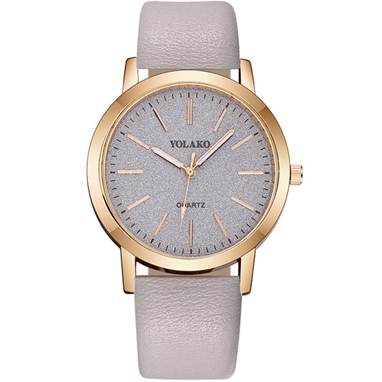 YOLAKO Hot Sale Brand Women's Watches Fashion Leather Strap Retro Quartz Watch for Ladies Charm Casual Funny Wristwatch Female