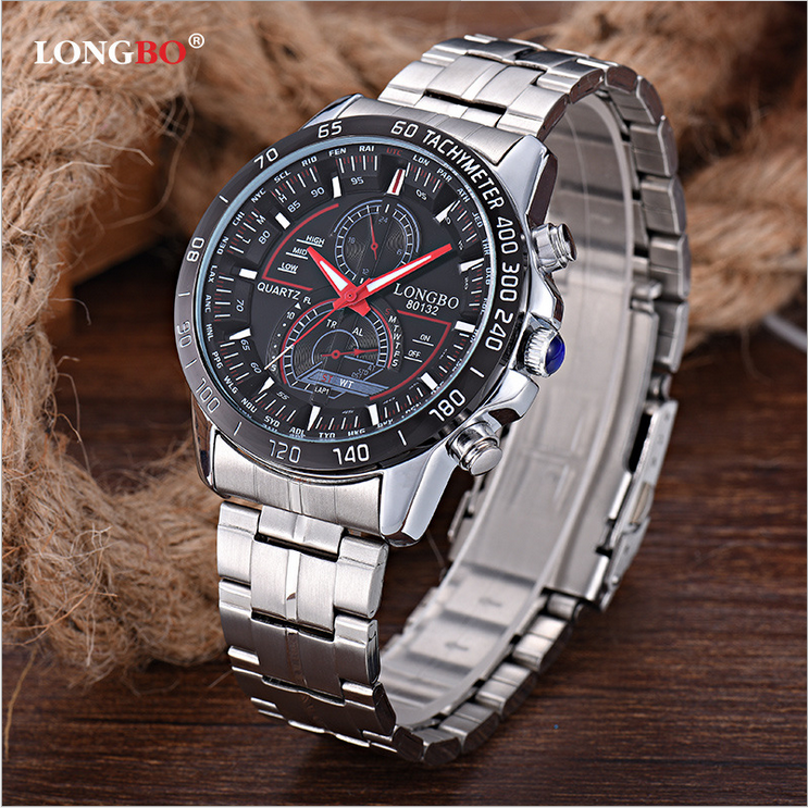 LONGBO Multi - functional steel men 's watches casual waterproof student watches