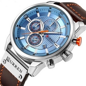 CURREN Men Watch 8291 Luxury Waterproof Chronograph Watches Men Wrist Fashion Leather Wristwatches Relogio Masculino