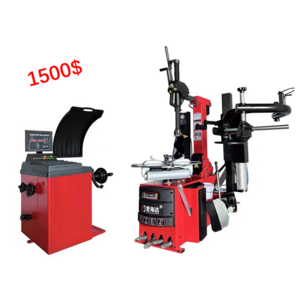 Full automatic 24" lean back tire changer & Tire balancer Combo Swing Arm Tyre changing Wheel Balancing machine