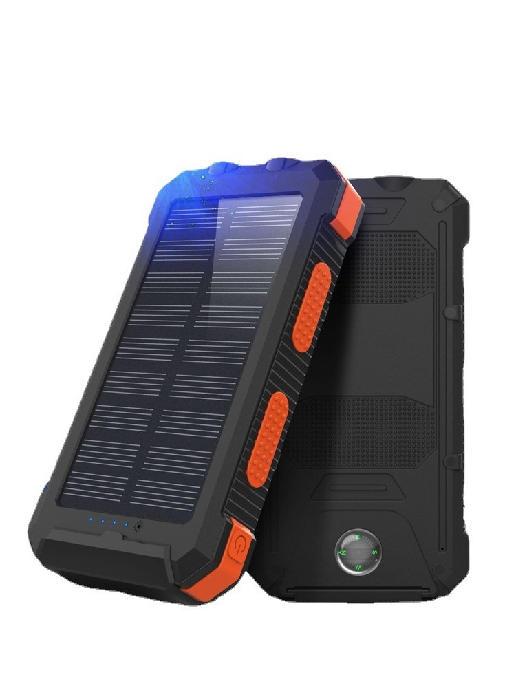 Waterproof 10000mAh,20000mAh IP67 Mobile Power Bank Solar Charger With Compass And LED light,Shell Case and PCB without Battery