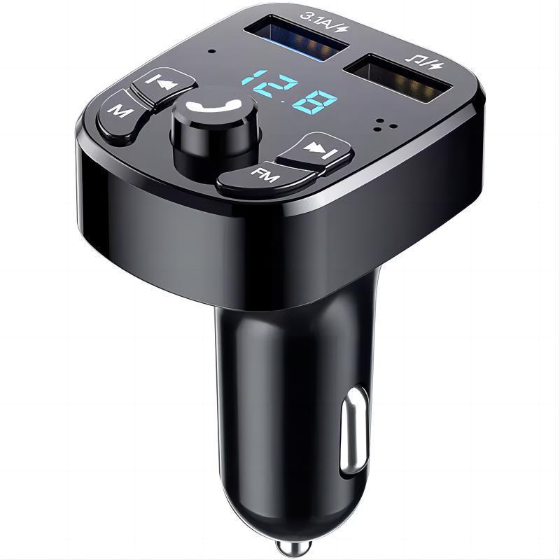 FM Transmitter Wireless Radio Stereo Handsfree Kit Car Audio MP3 Player with 3.1A Quick Charge Dual USB Car Charger