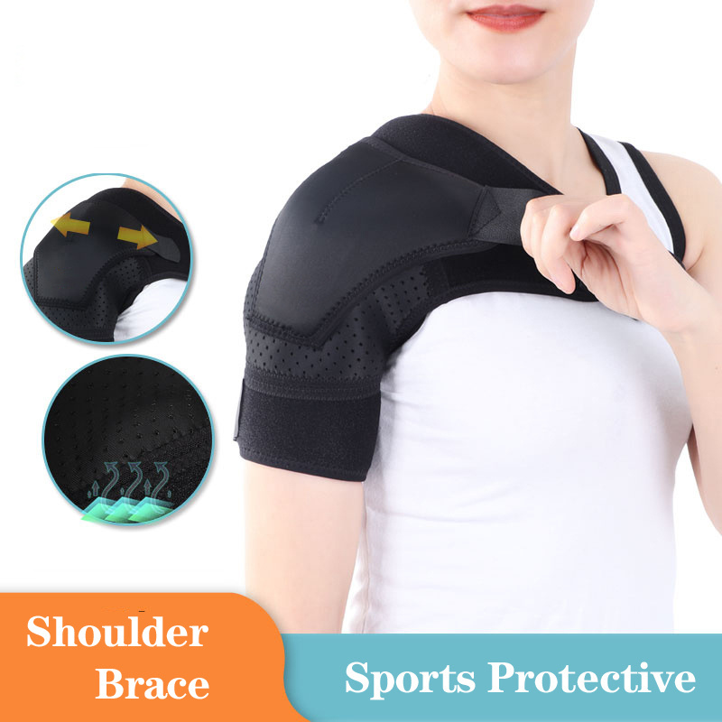 Adjustable Shoulder Brace For Women&Men Shoulder Compression Sleeve Support Sports Immobilizer Protective Injury