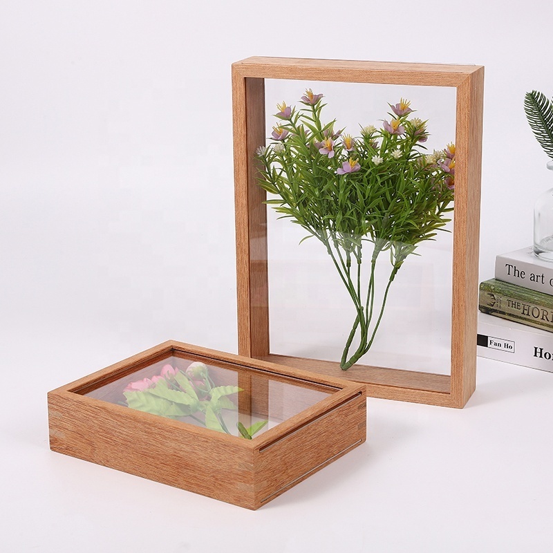 wholesale shadow box photo picture custom wood frame picture wood frame shadow box frame with glass