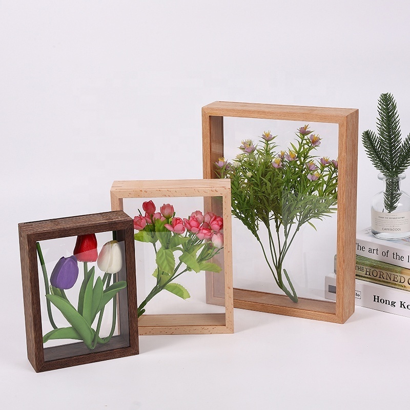 wholesale shadow box photo picture custom wood frame picture wood frame shadow box frame with glass