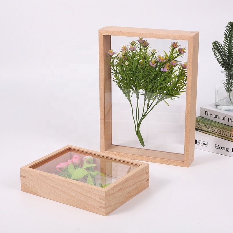 wholesale shadow box photo picture custom wood frame picture wood frame shadow box frame with glass