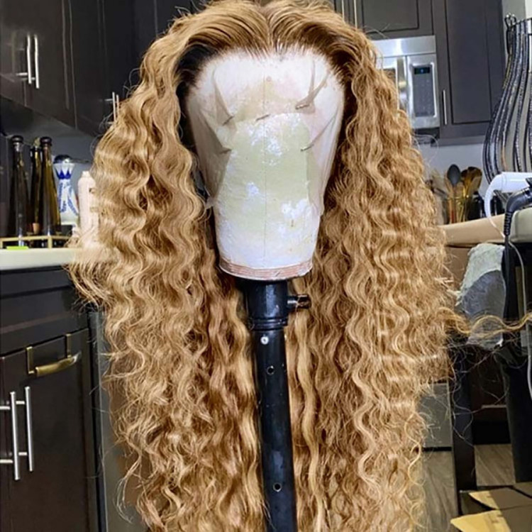 Most Expensive 24 Inch Blonde Wigs Cuticle Aligned Virgin Human Hair Sale Deep Wave Peruvian Chinese Long Hair Wigs