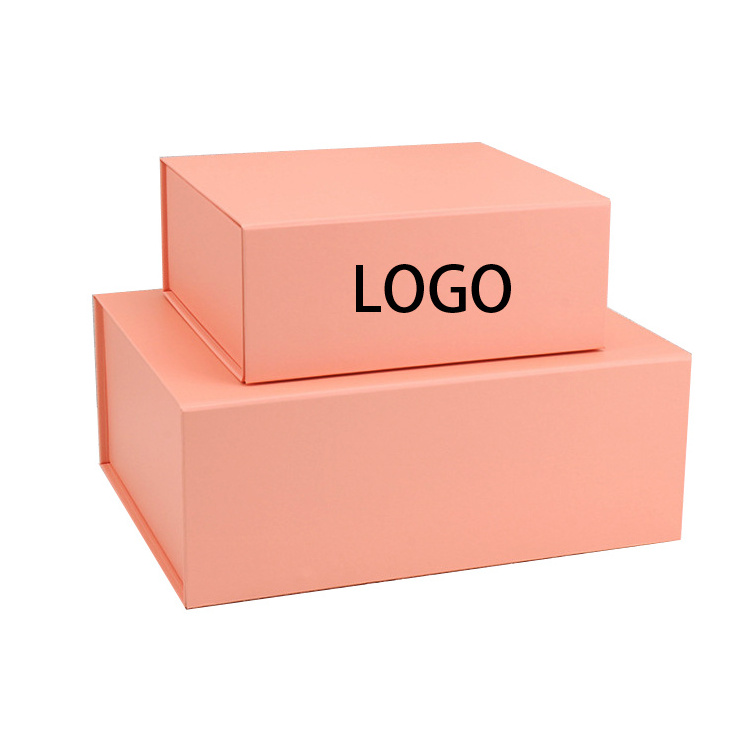 Factory Spot Siamese Folding Teacup Box with Ribbon Clothing Carton Flip Lid Magnetic Oversized Packaging Empty Boxes