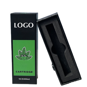 Custom size drawer packaging Box 1/2 Pre Childproof Cardboard Logo Printed Empty 1ml Cartridges roll boxes